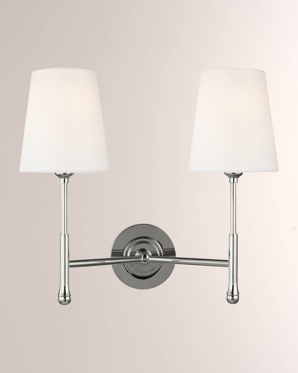 2 - Light Wall Sconce Capri By Thomas O'Brien