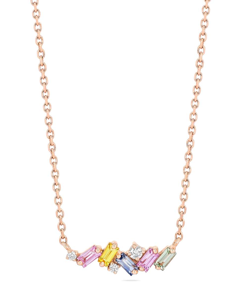 Pastel Rainbow Fireworks Necklace