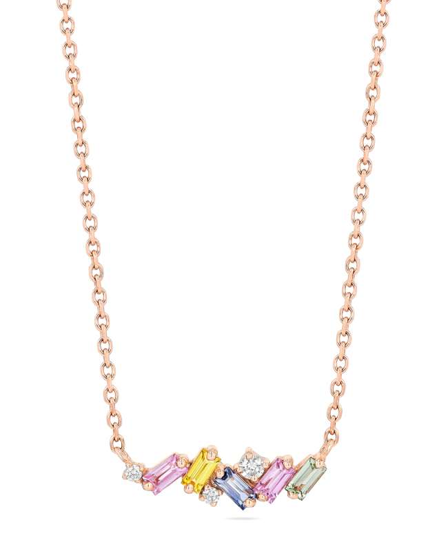 Pastel Rainbow Fireworks Necklace
