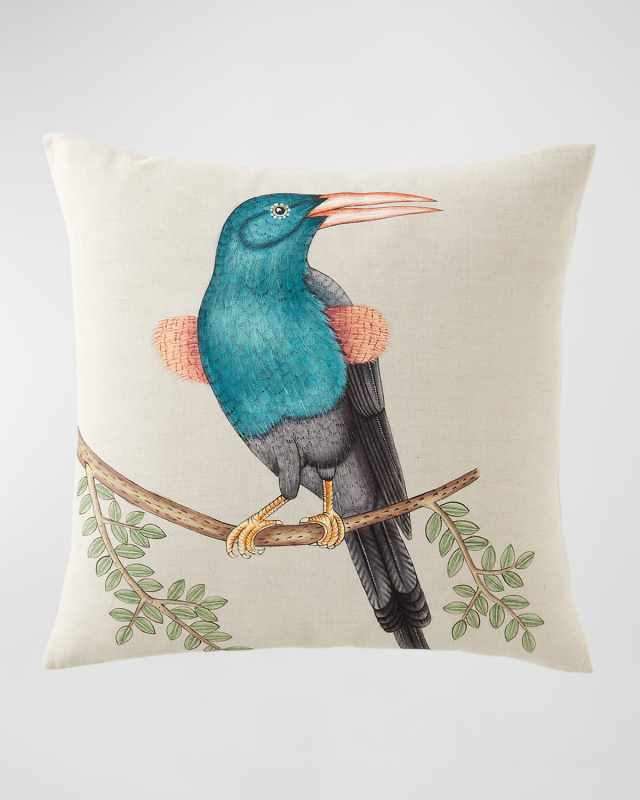 Bird Watcher Decorative Pillow, 22" Square