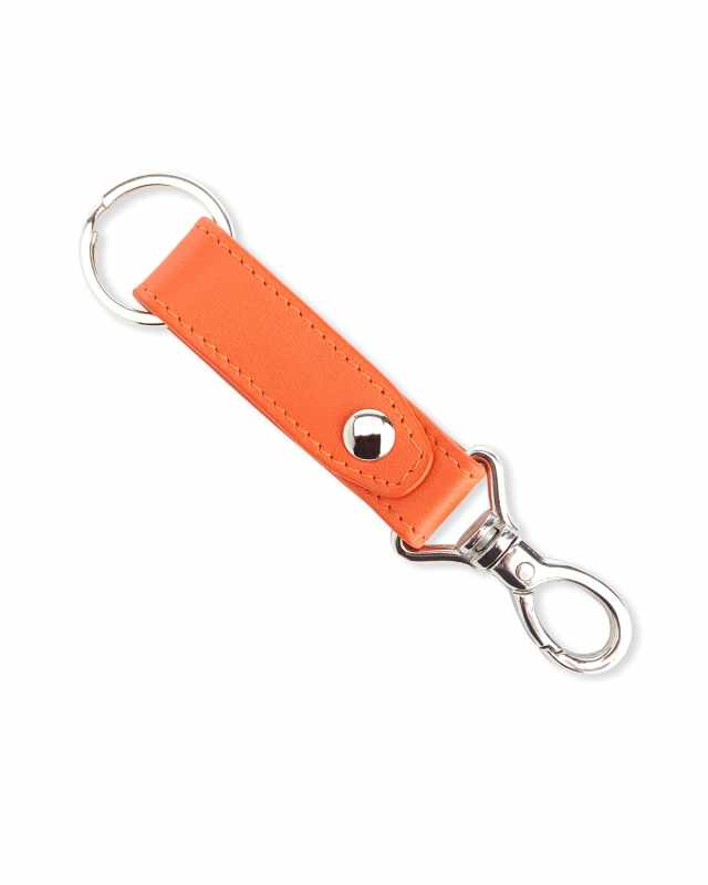 Monogrammed Leather Valet Key Chain