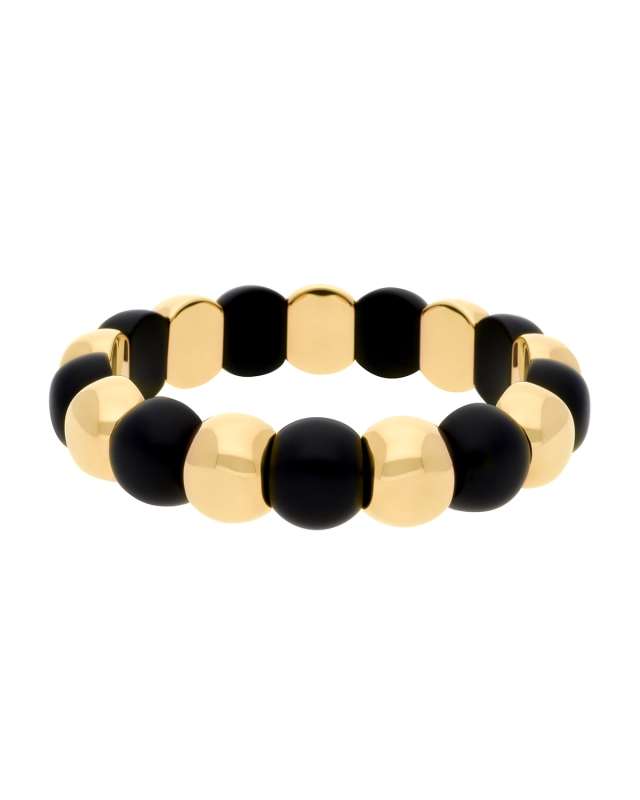 AURA 18k Bicolor Overlay Stretch Bracelet