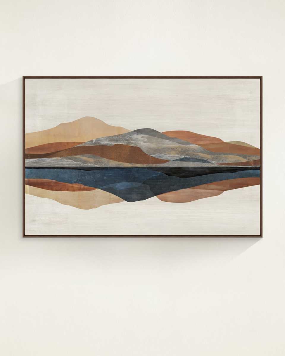 "Boundless Peaks" Framed Giclee by Richard Ryder, 62" x 42"
