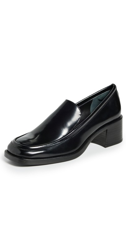 Reformation Noah Heeled Loafers Black