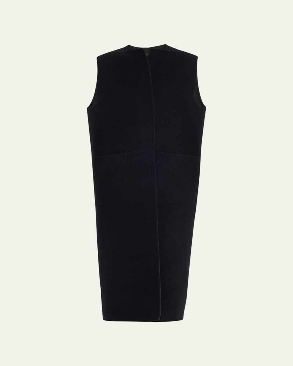 Long Wool Cashmere Vest