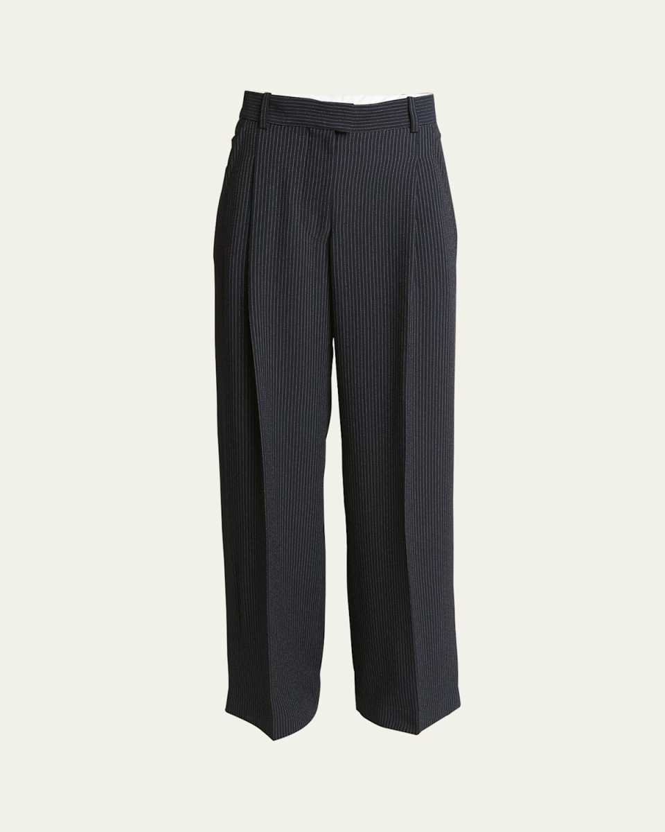 Romina Pinstripe Wide Leg Trousers