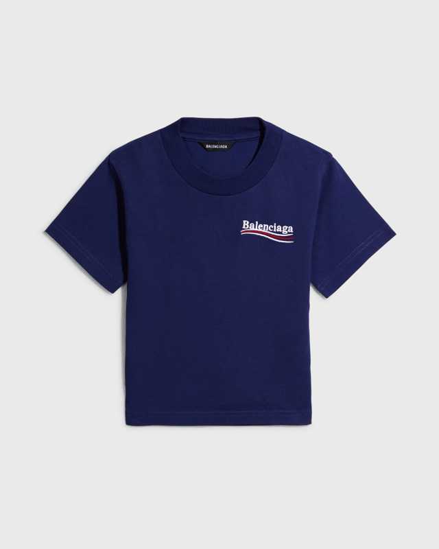 Kid's Embroidered Political Logo T-Shirt, Size 2-10