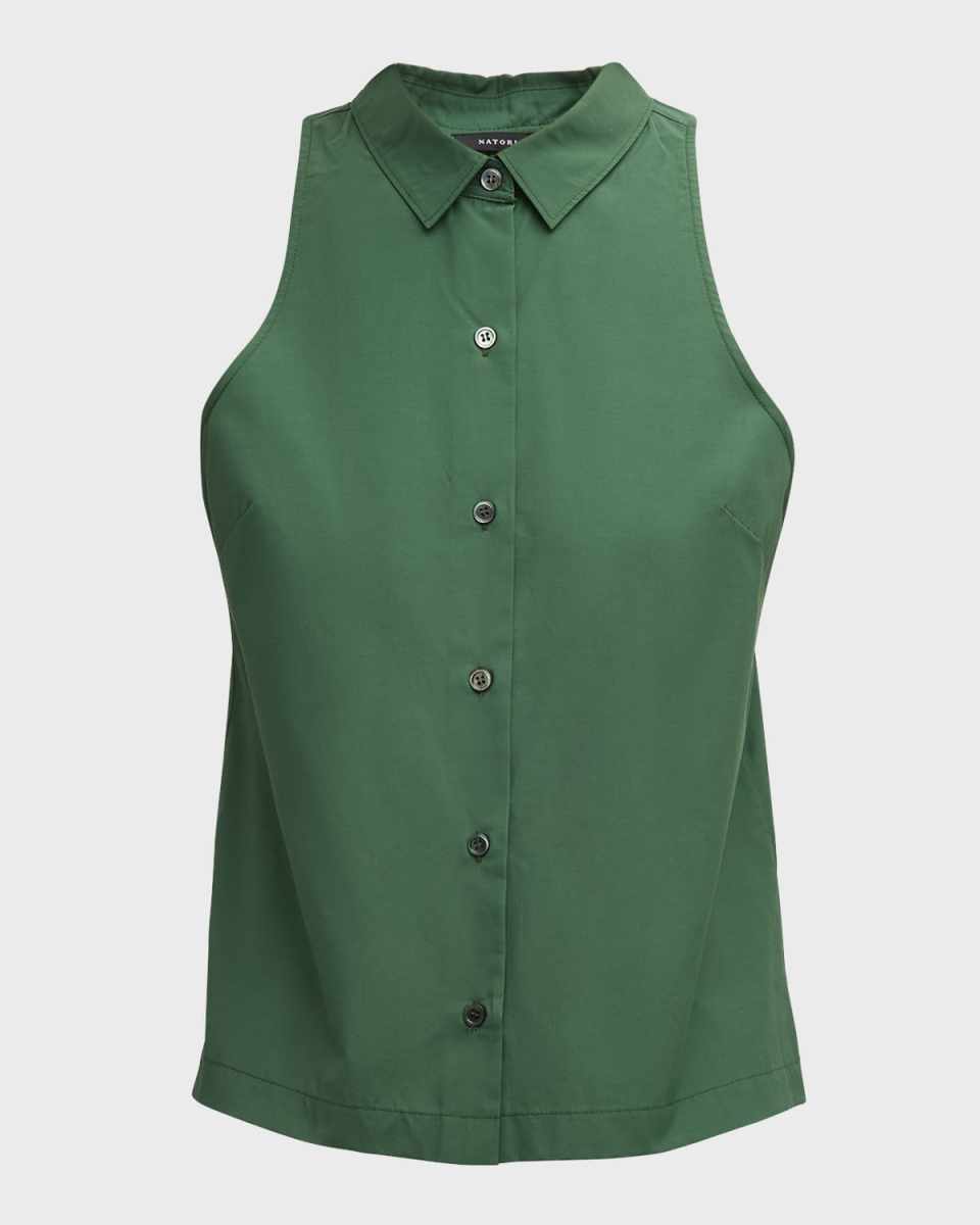 Button-Down Techno Poplin Vest