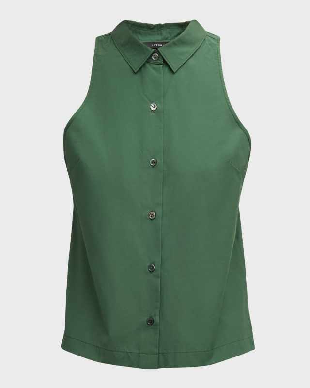 Button-Down Techno Poplin Vest
