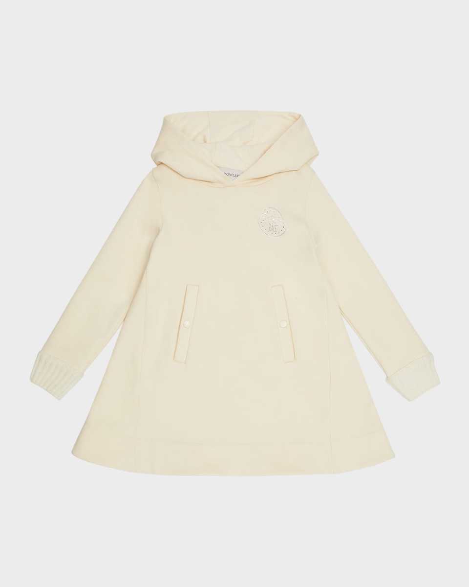 Girl's Fleece Dress W/ Embellished Logo Bell, Size 4-