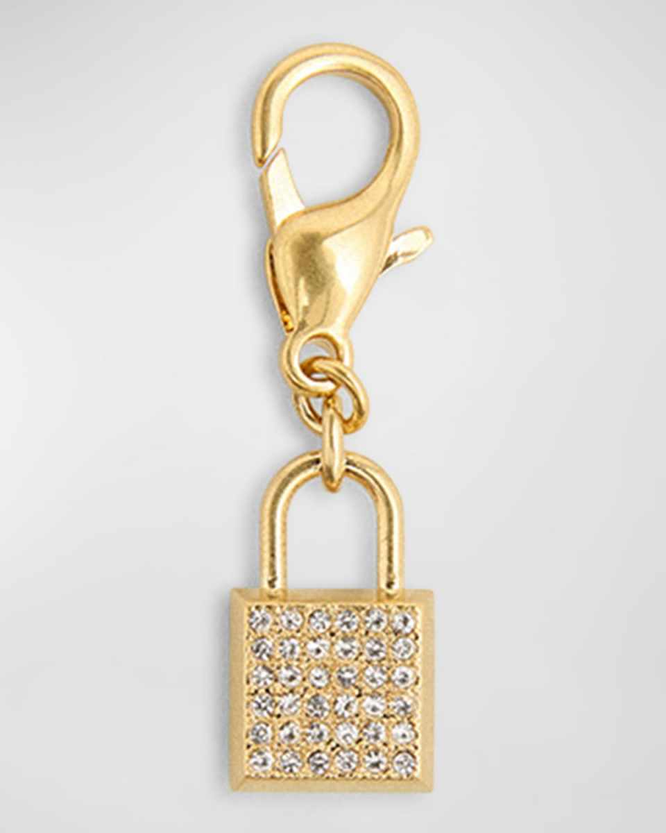 Crystal Padlock Charm