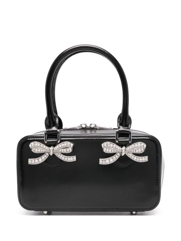 mini leather tote bag