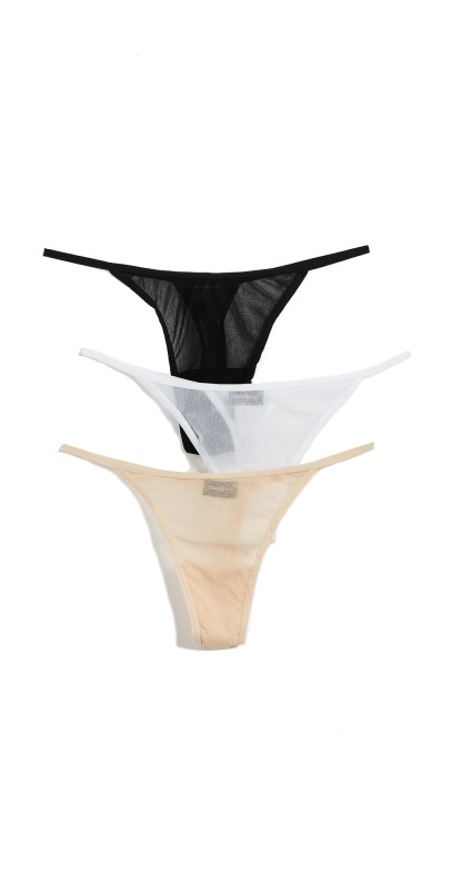 Cosabella Soire Italian Thong 3 Pack Black Blush W