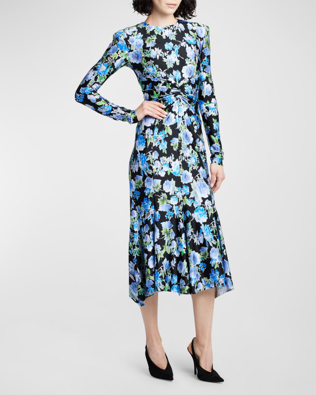 Floral Long-Sleeve Dress