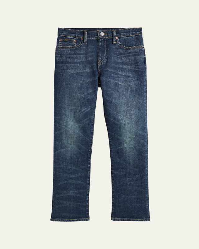 Boy's Medium Wash Bootcut Jeans, Size 8-