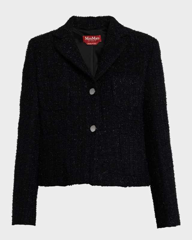Aureo Button-Down Tweed Jacket