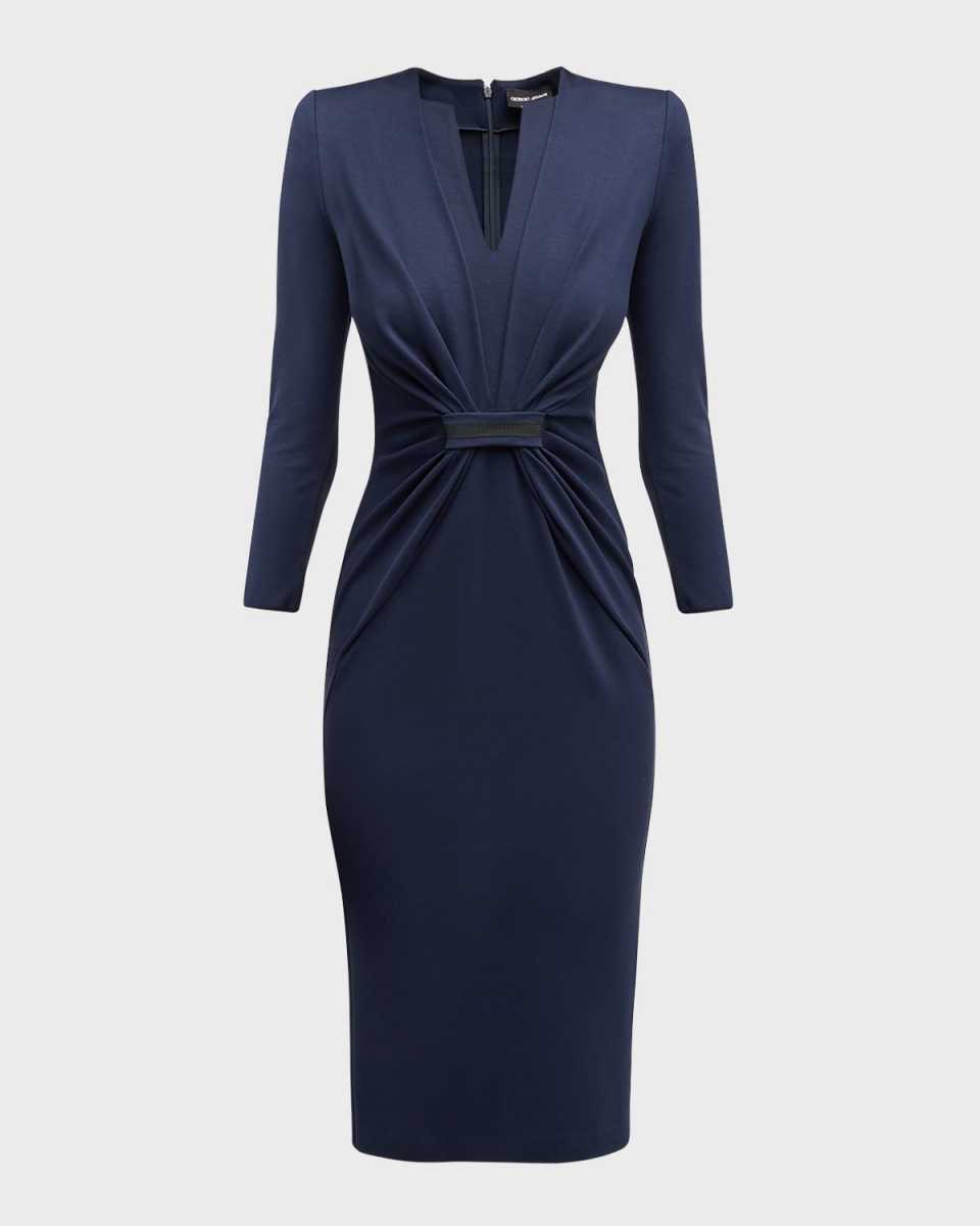 Tab Front Jersey Dress