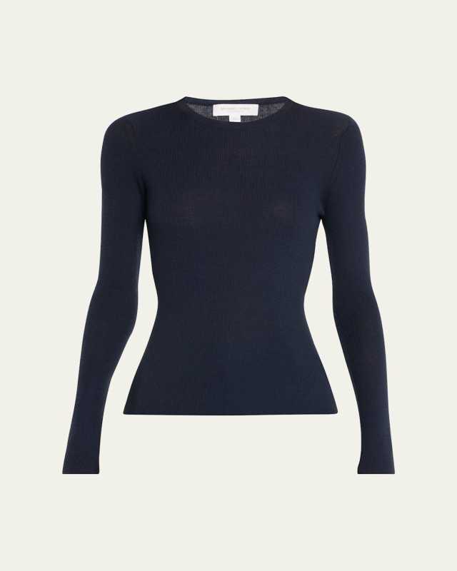 Hutton Ribbed Cashmere Pullover