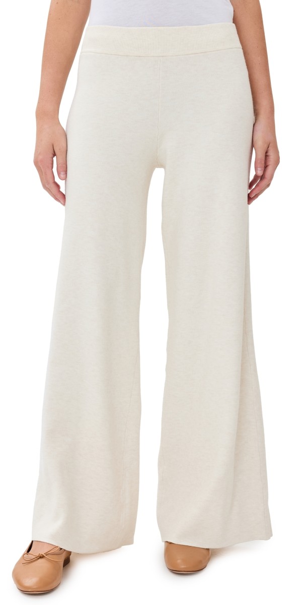 Splendid Splendid x Cella Jane Wide Leg Sweater Pants Snow