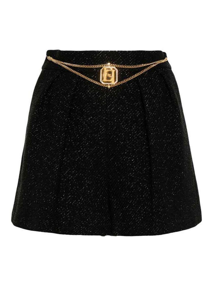 Elisabetta Franchi Jean Droit - Noir