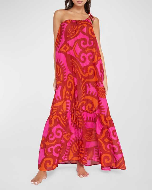 Florence Alessandra One-Shoulder Maxi Dress