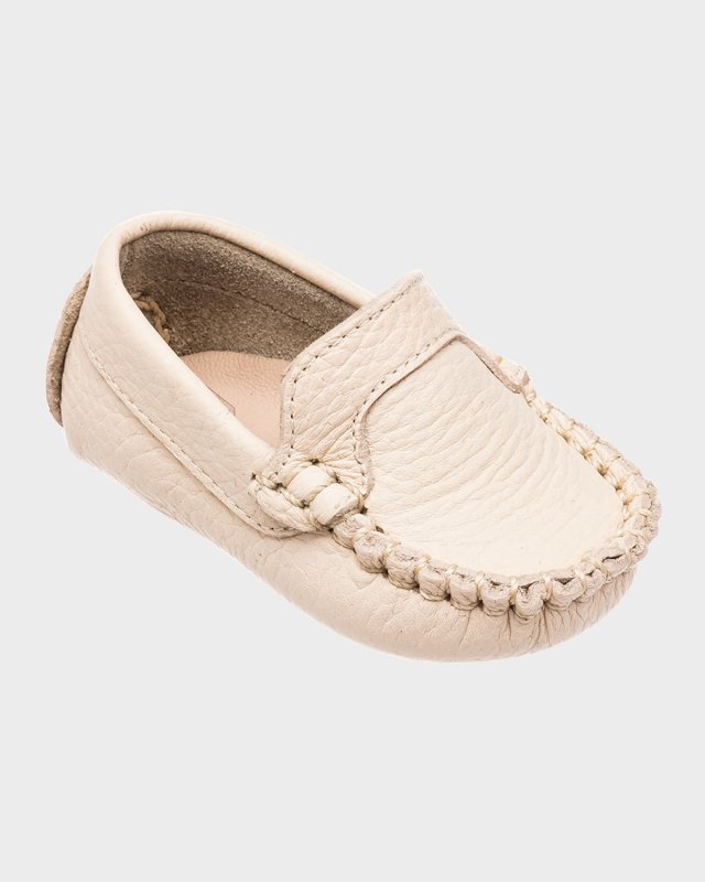 Girl's Leather Moccasin Shoes, Baby