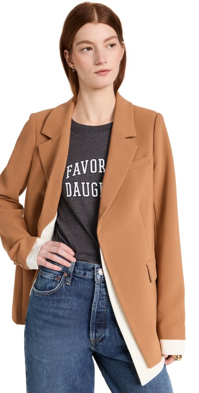 Favorite Daughter The Kelly Blazer Tan Multi