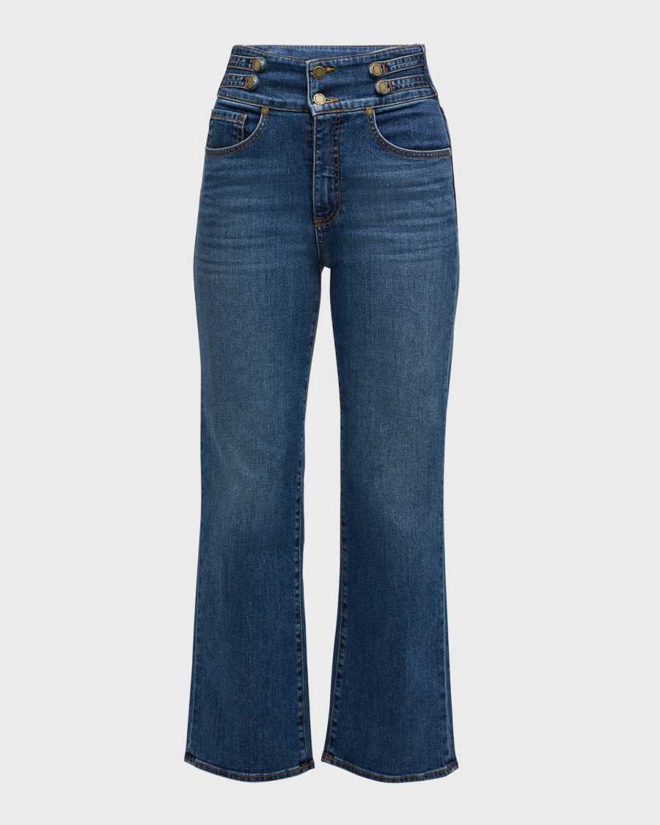 Liv High-Rise Straight-Leg Jeans