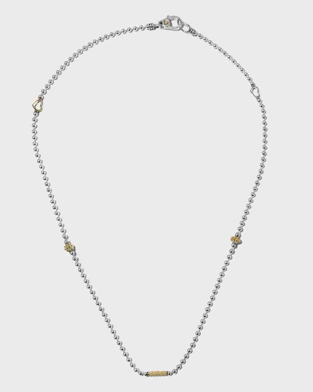 Caviar Icon 18k Gold-Station Necklace