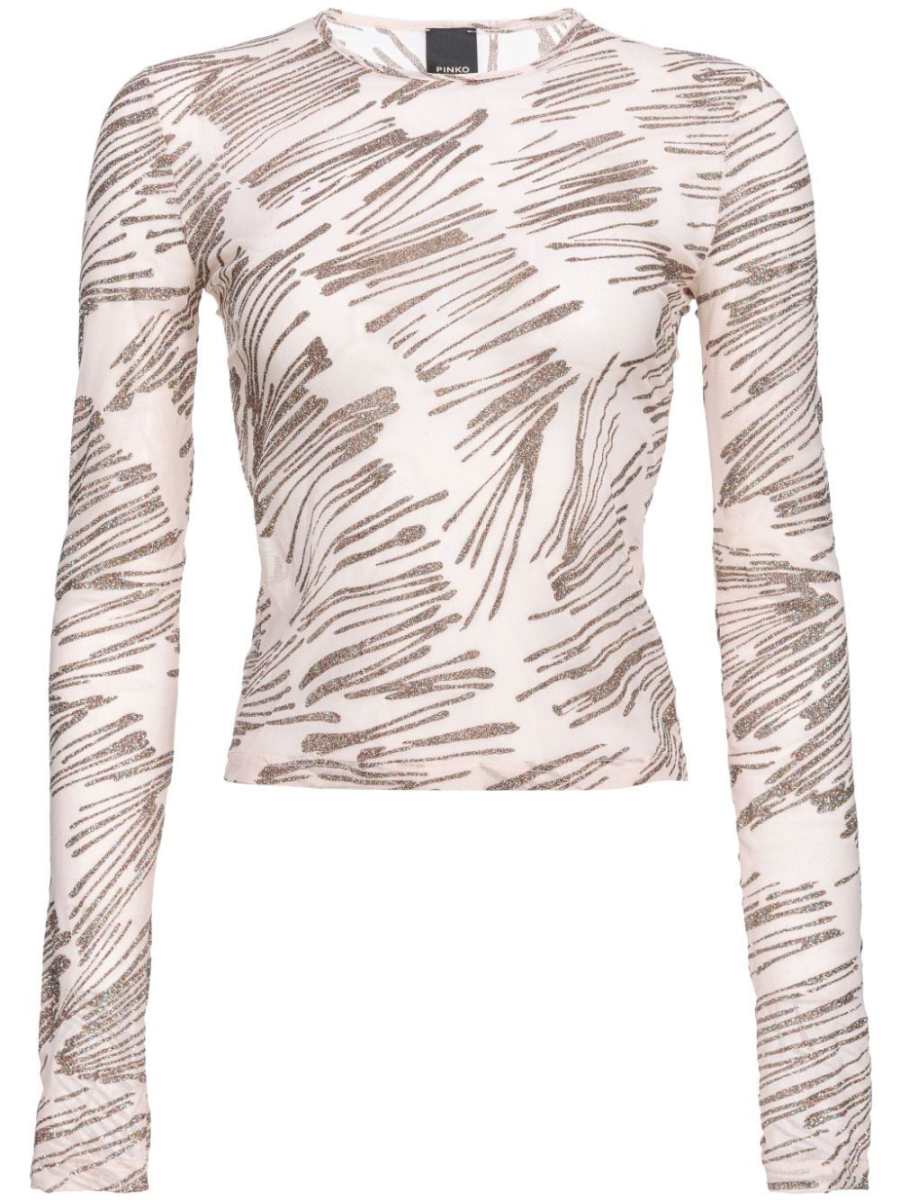 Moneta glitter-embellished T-shirt