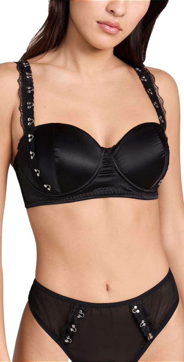 Hanky Panky Hanky Panky x Prabal Gurung Hook & Eye Underwire Bra Black