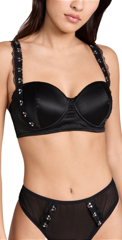 Hanky Panky Hanky Panky x Prabal Gurung Hook & Eye Underwire Bra Black