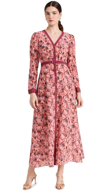 Saloni Lea Shirt Dress PADMA HIBISCUS/PLMT