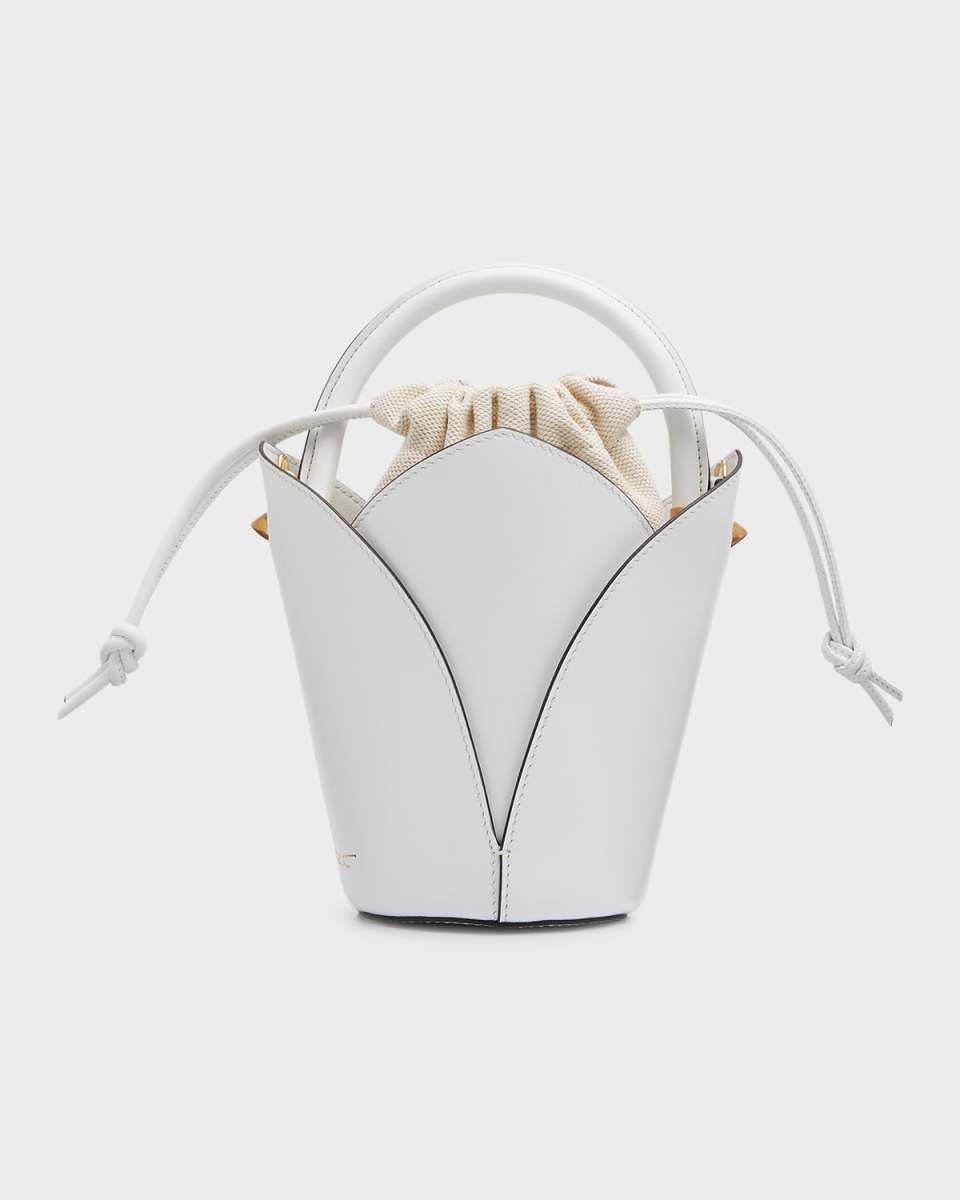 Tulipan Nano Napa Leather Top-Handle Bag