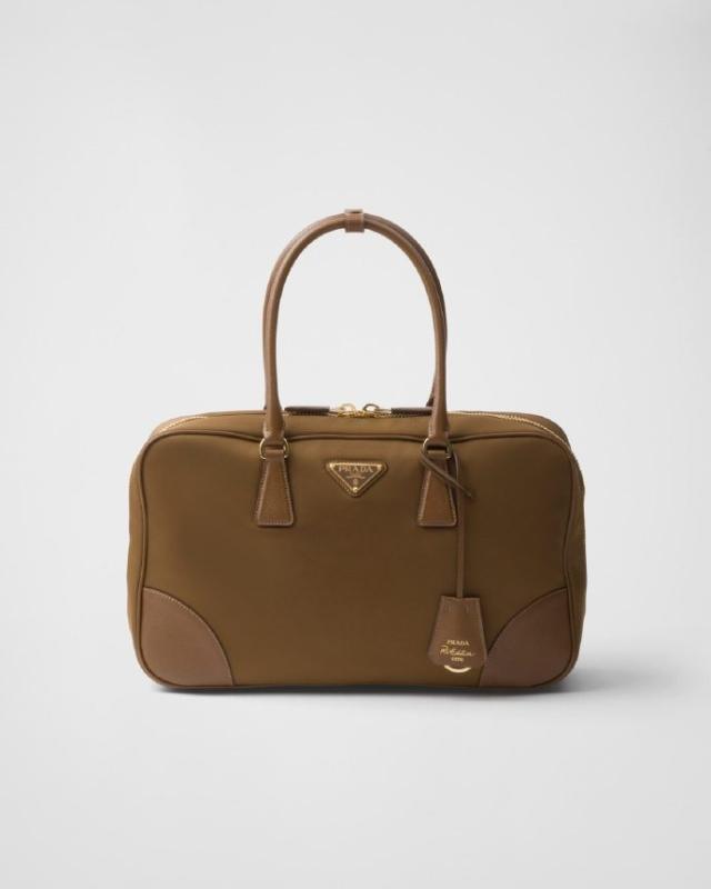 PRADA Re-Edition 1978 large Re-Nylon and Saffiano leather two-handle bag