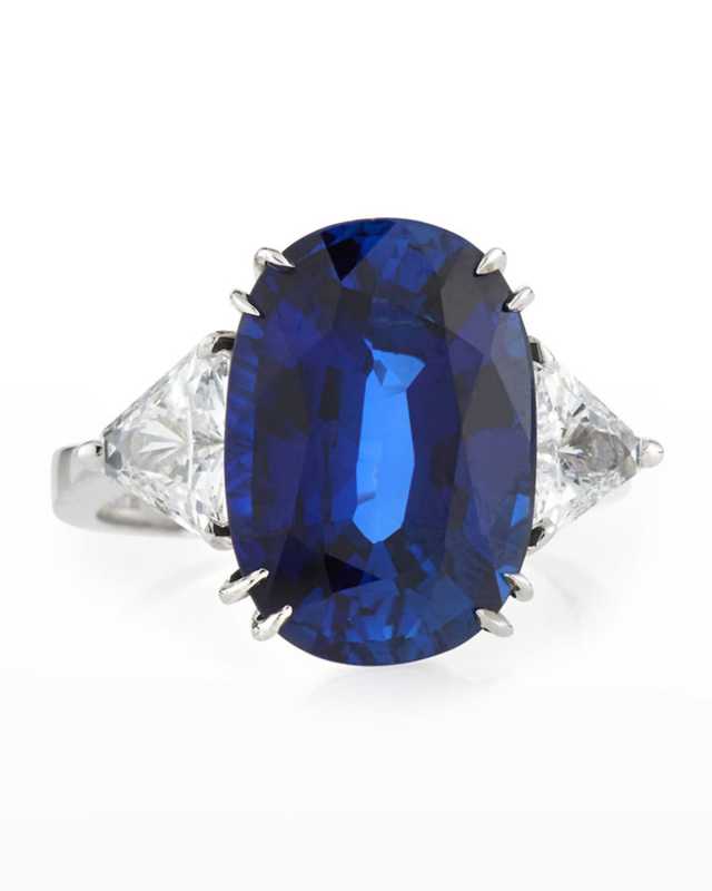 Oval Cubic Zirconia Ring, 10 TCW