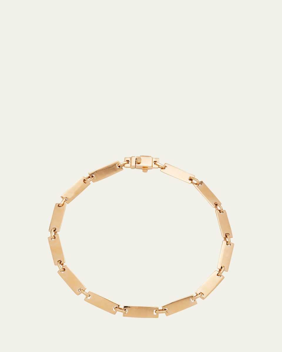 14K Flawless Tag Link Bracelet