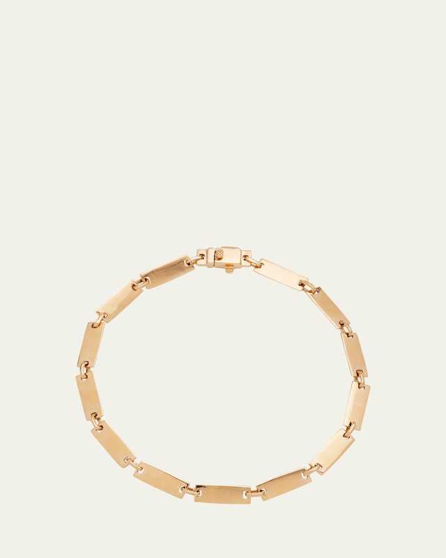 14K Flawless Tag Link Bracelet