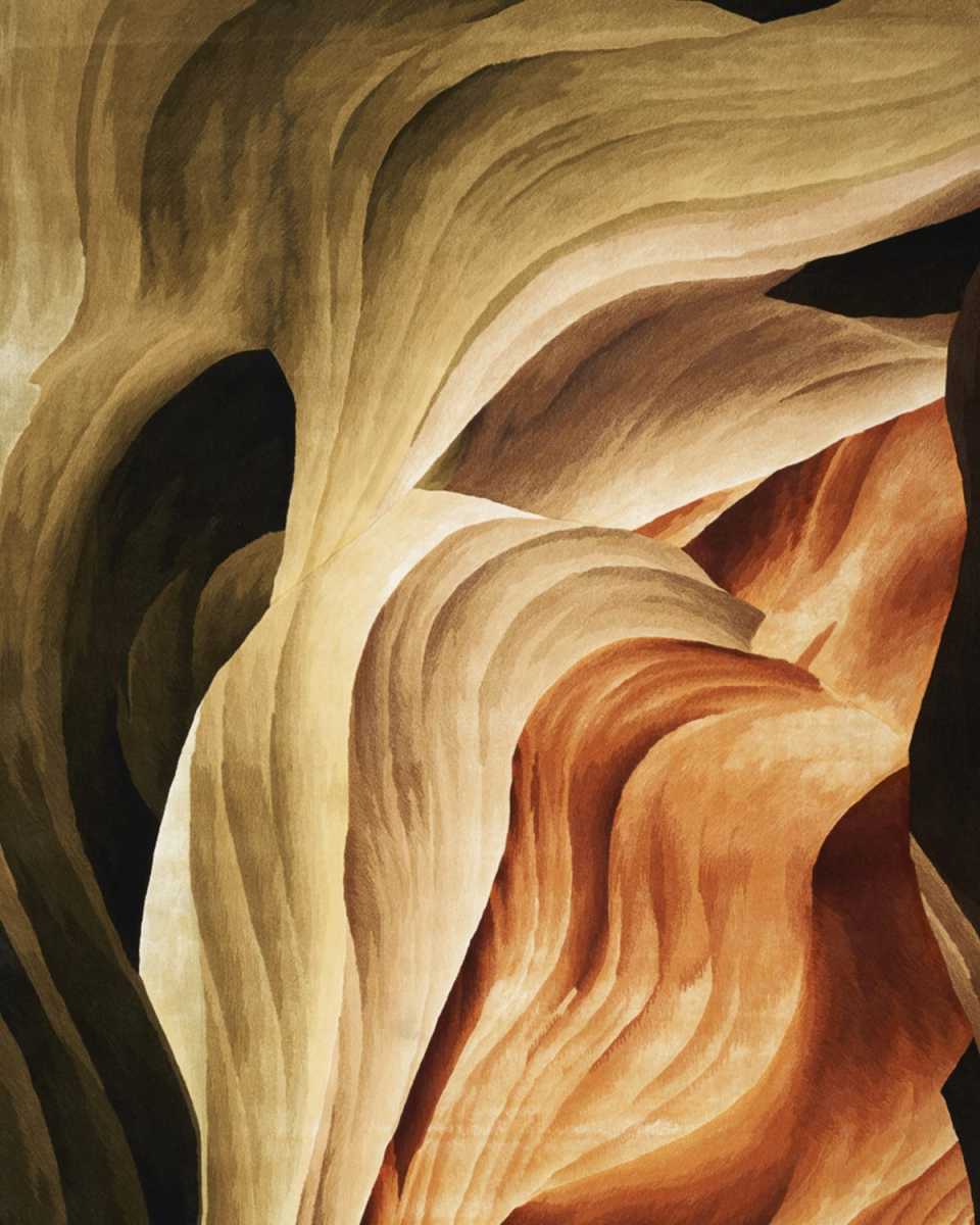 Modern Feather Hand-Tufted Rug, 10' x 14'