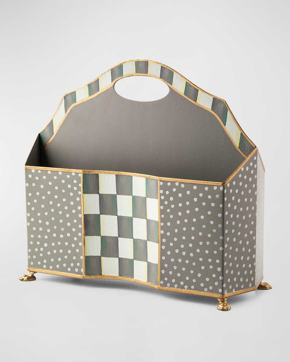 Sterling Check Magazine Rack