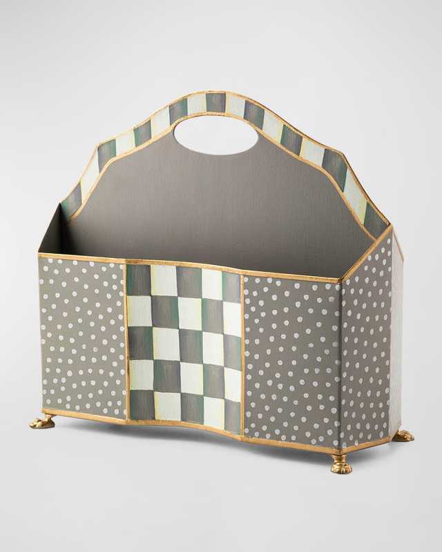 Sterling Check Magazine Rack
