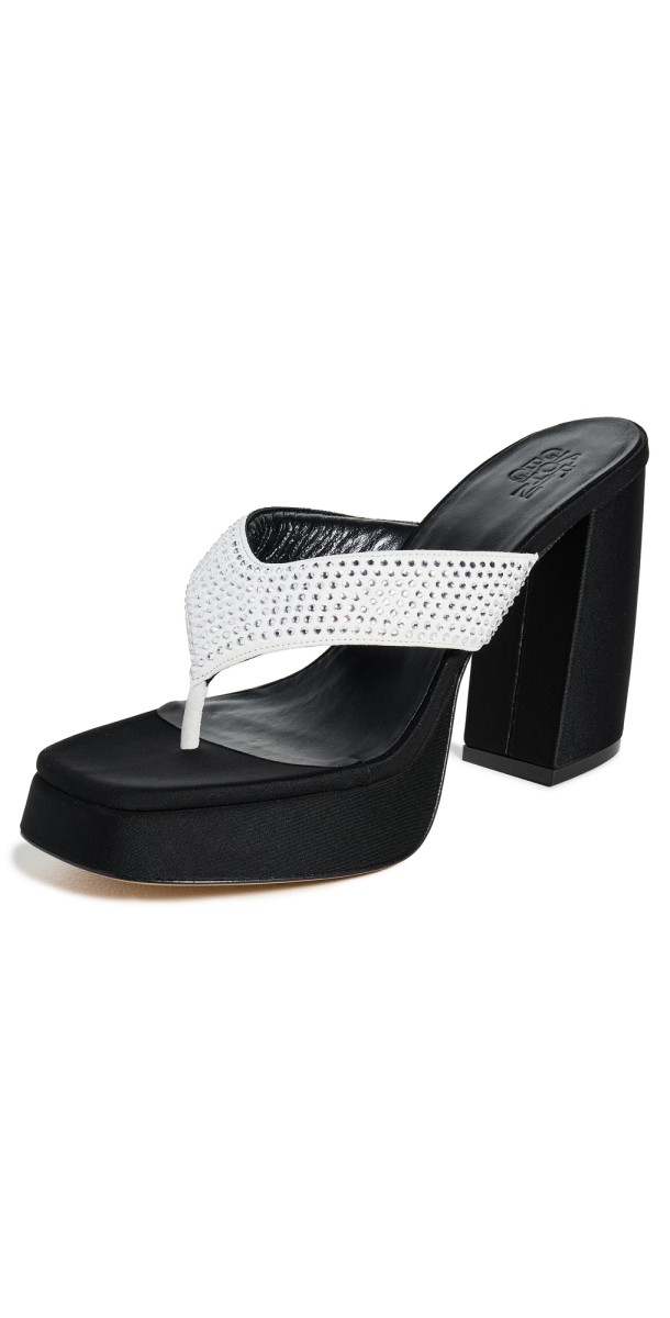 Gia Borghini Gia 17 Sandals Silver/Black