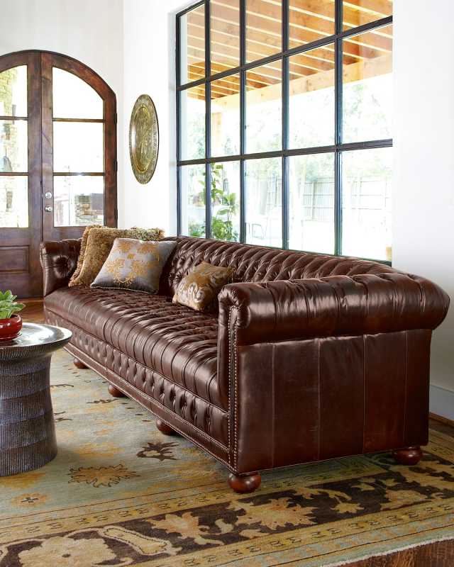 Executive 131.5"L Chesterfield Sofa