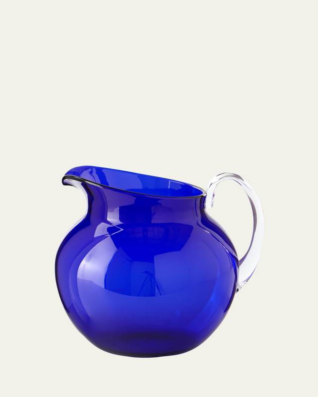 Palla Transparent Acrylic Pitcher, Blue