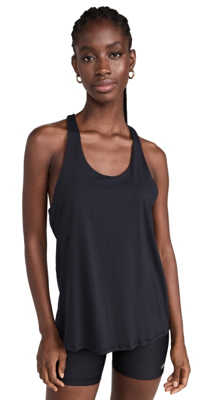 Alo Yoga Don'T Get It Twisted Tank Black
