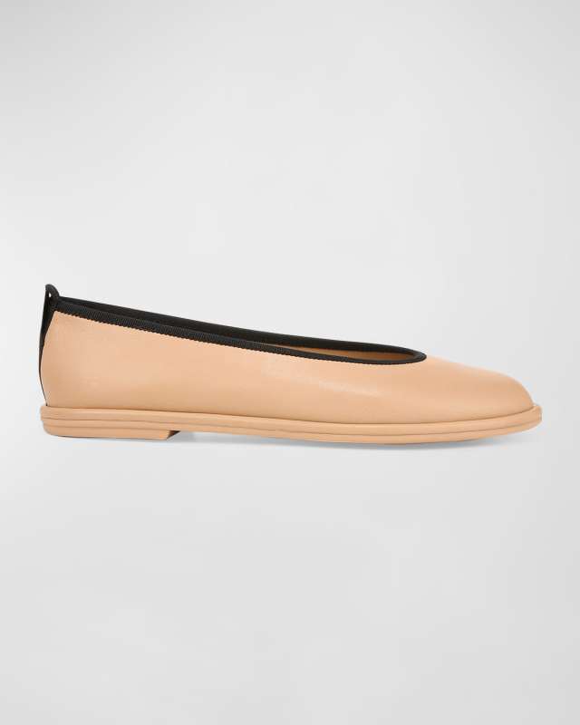 Sofia Lambskin Ballerina Flats