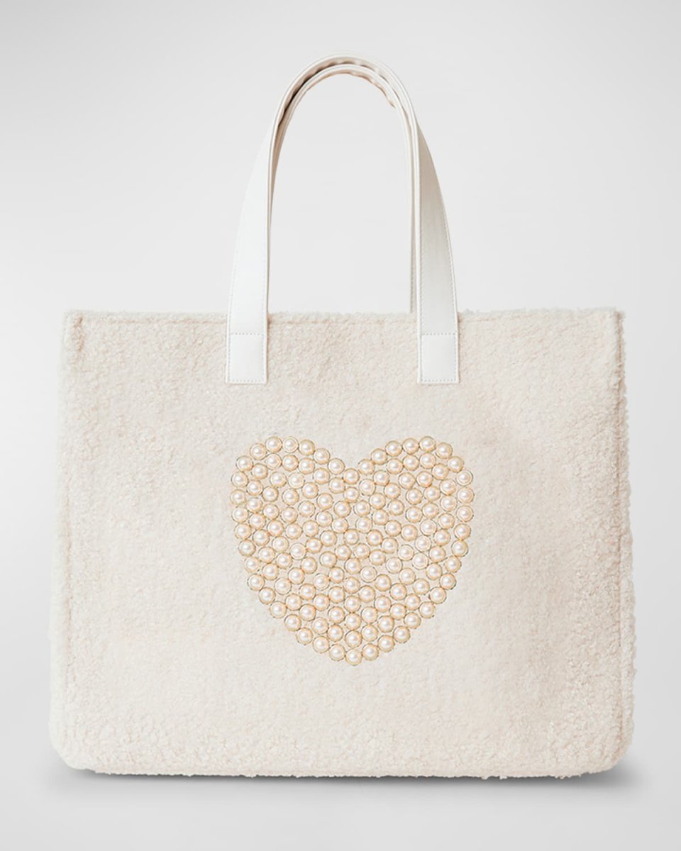 Heart Teddy Tote Bag