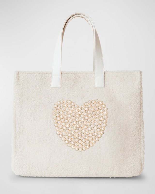 Heart Teddy Tote Bag