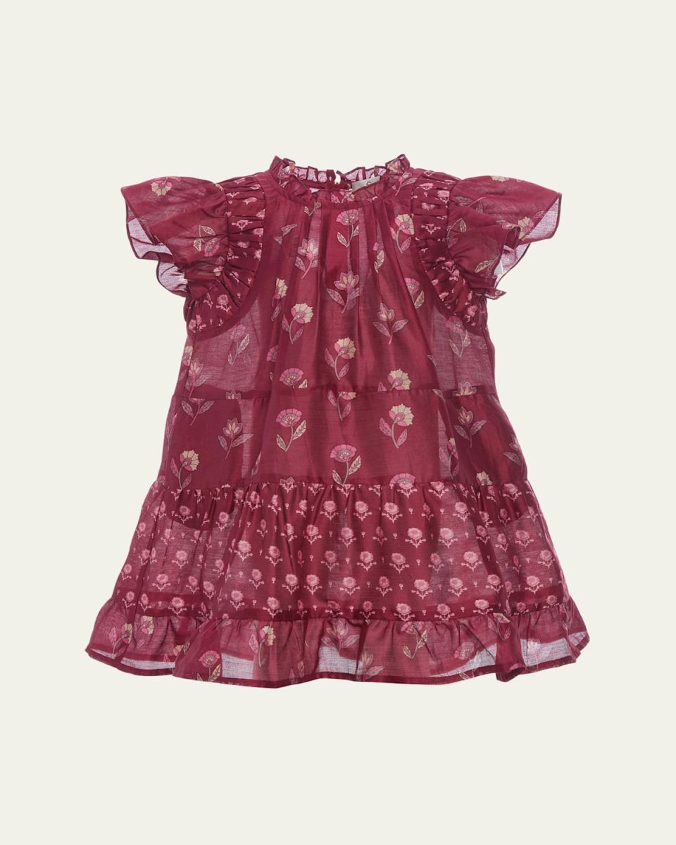 Girl's Famke Floral-Print Tunic Dress, Size 2-14