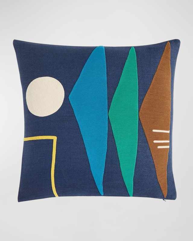 Monterey Triangles Pillow, 20" Square